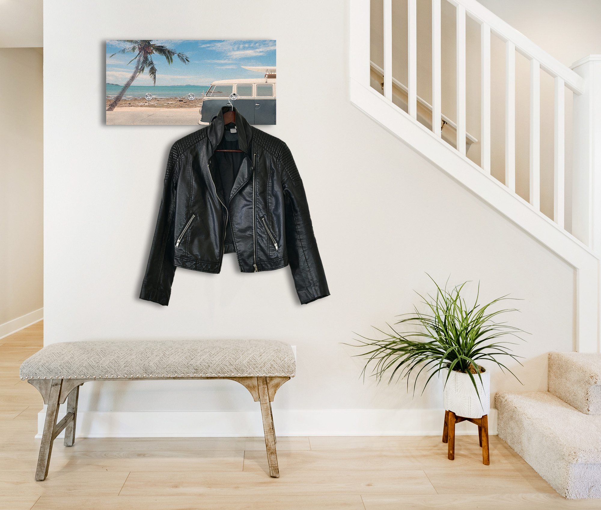 queence Шкафыleiste Surfer (1 St), inkl. 3 Edelstahlhaken und Aufhängung