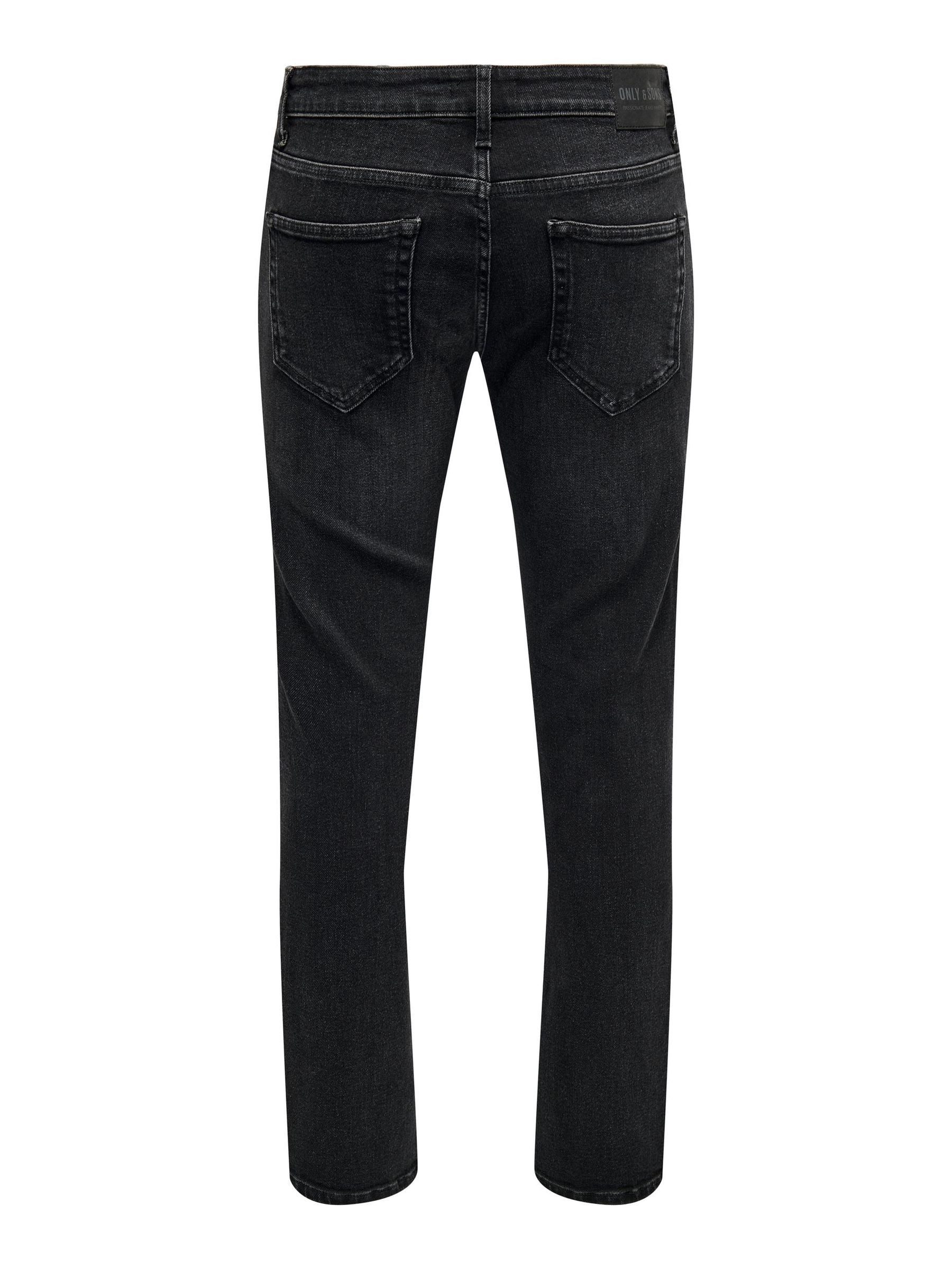 ONLY & SONS Slim-fit-Jeans Jeans Slim Fit Denim Pants für Baumwolle unifarben wärmend Knopf modisch-Style
