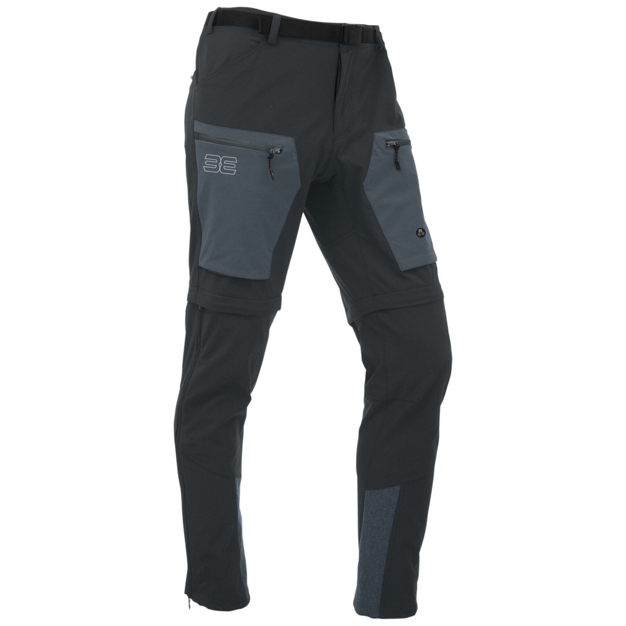 Maul Trekkinghose Eiger 2XT-elastic T-Zipp off Herren Wanderhose - black/dark grey