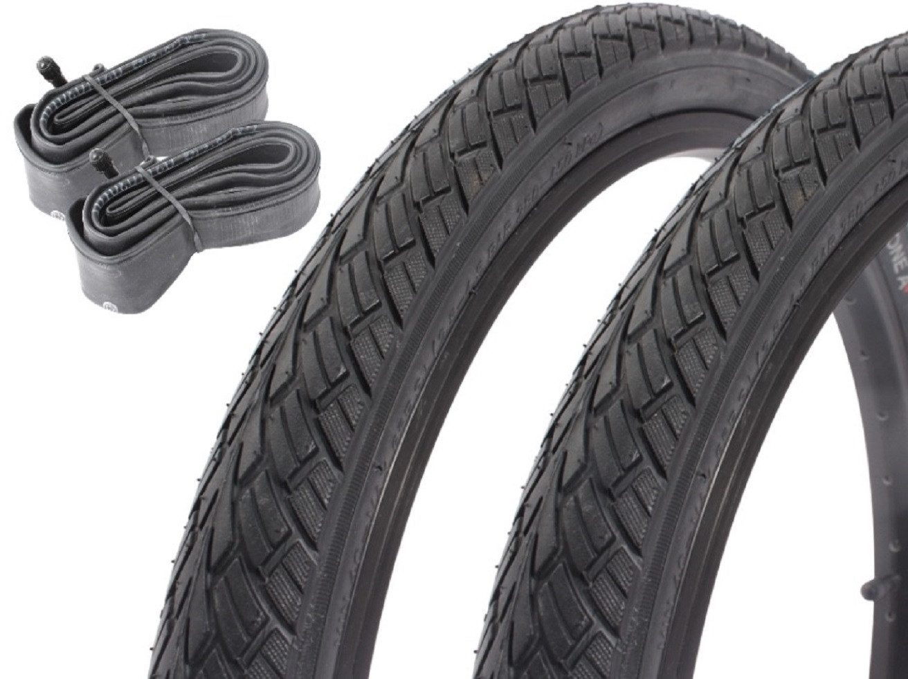 KHEbikes Fahrradreifen Fahrradreifen SET KUJO ONE 0 ONE A 16 Zoll x 1,75" + Schlauch AV