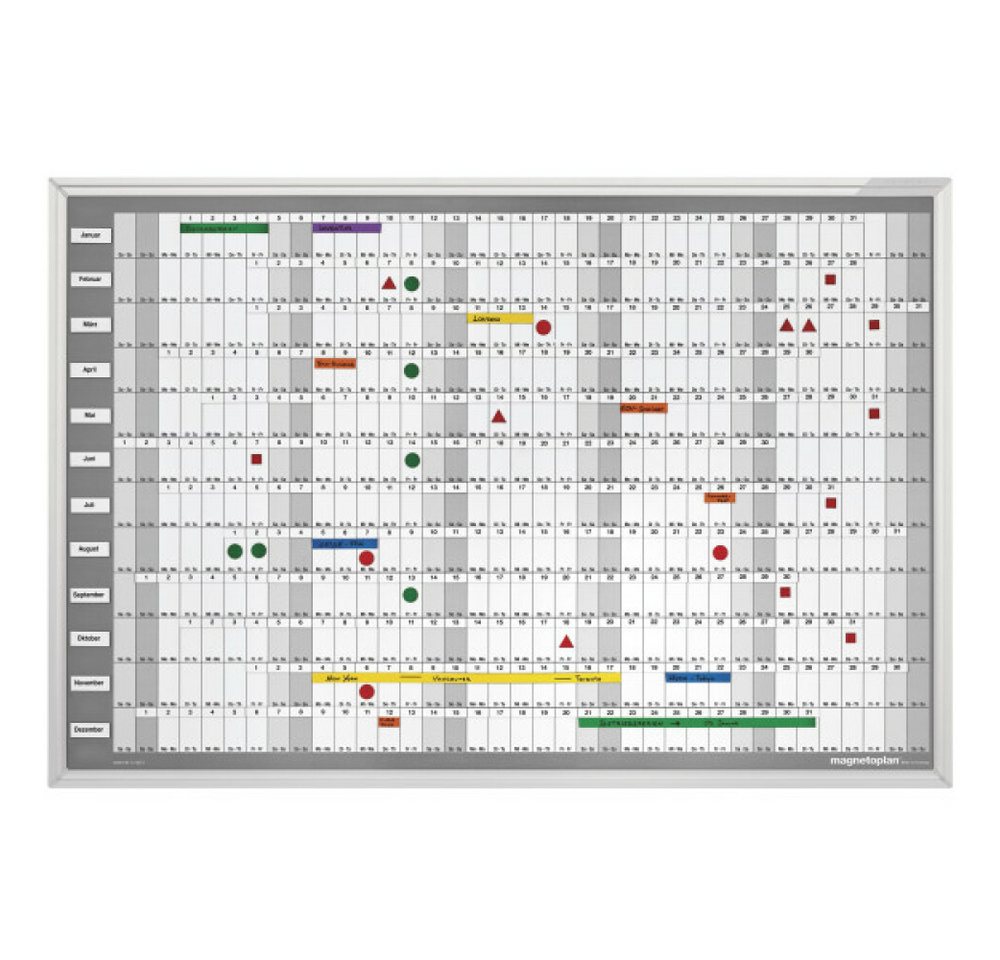 Thumbnail - magnetoplan® Jahresplaner Kalenderstreifen Kalendarium magnetisch - 12 Streifen