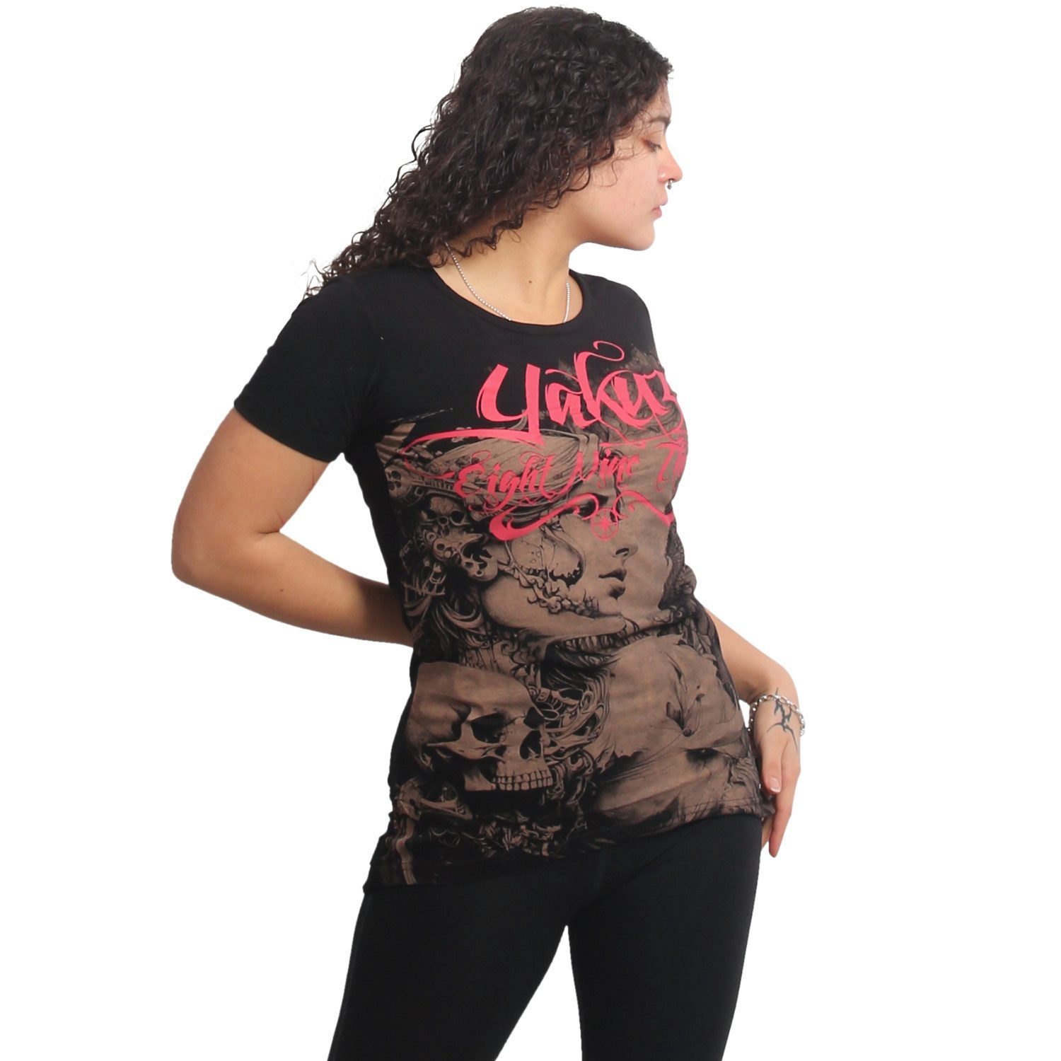 YAKUZA Rundhalsshirt Desire mit verlängertem Rückenteil