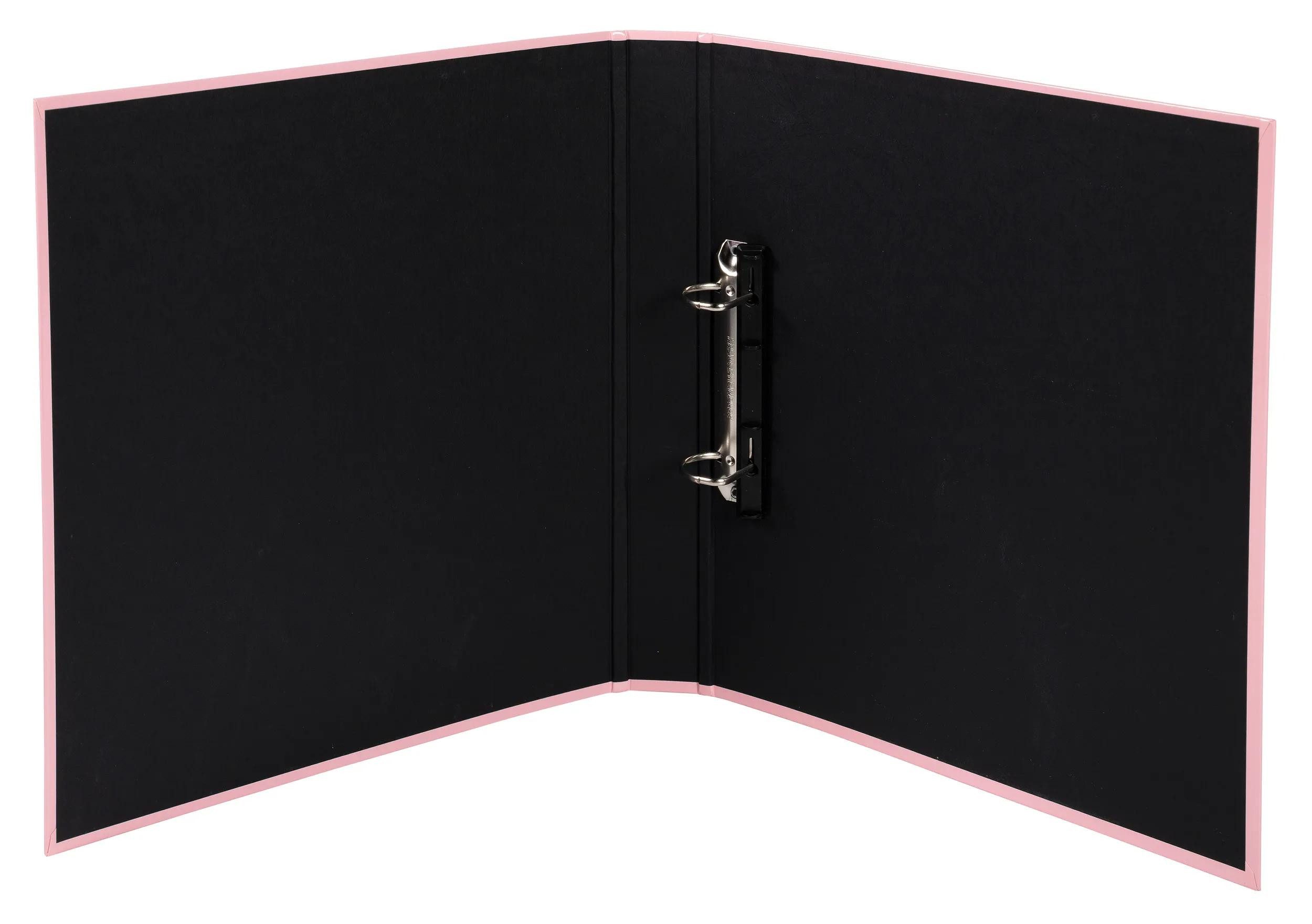 EXACOMPTA Ringbuchmappe 10x Ringbuch A4, 2 Ringe in D-Form 25mm, Aquarel - Rosa - 54566E, Karton Ringbücher