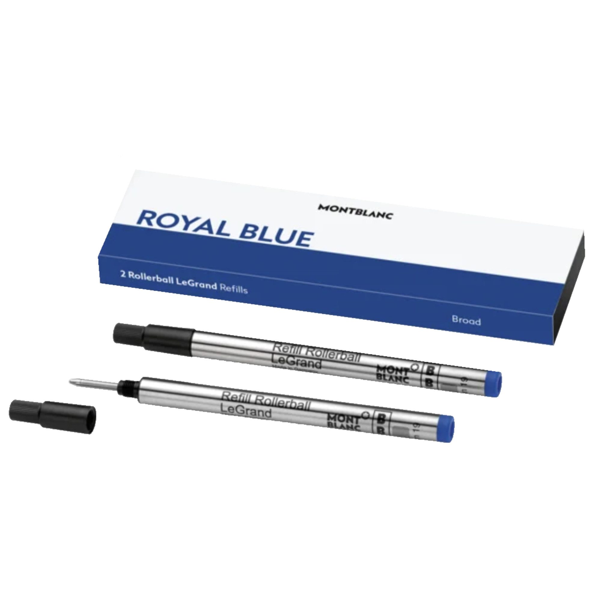 MONTBLANC Kugelschreiber Tintenrollermine LeGrand 128229 B royal blue 2 Stück