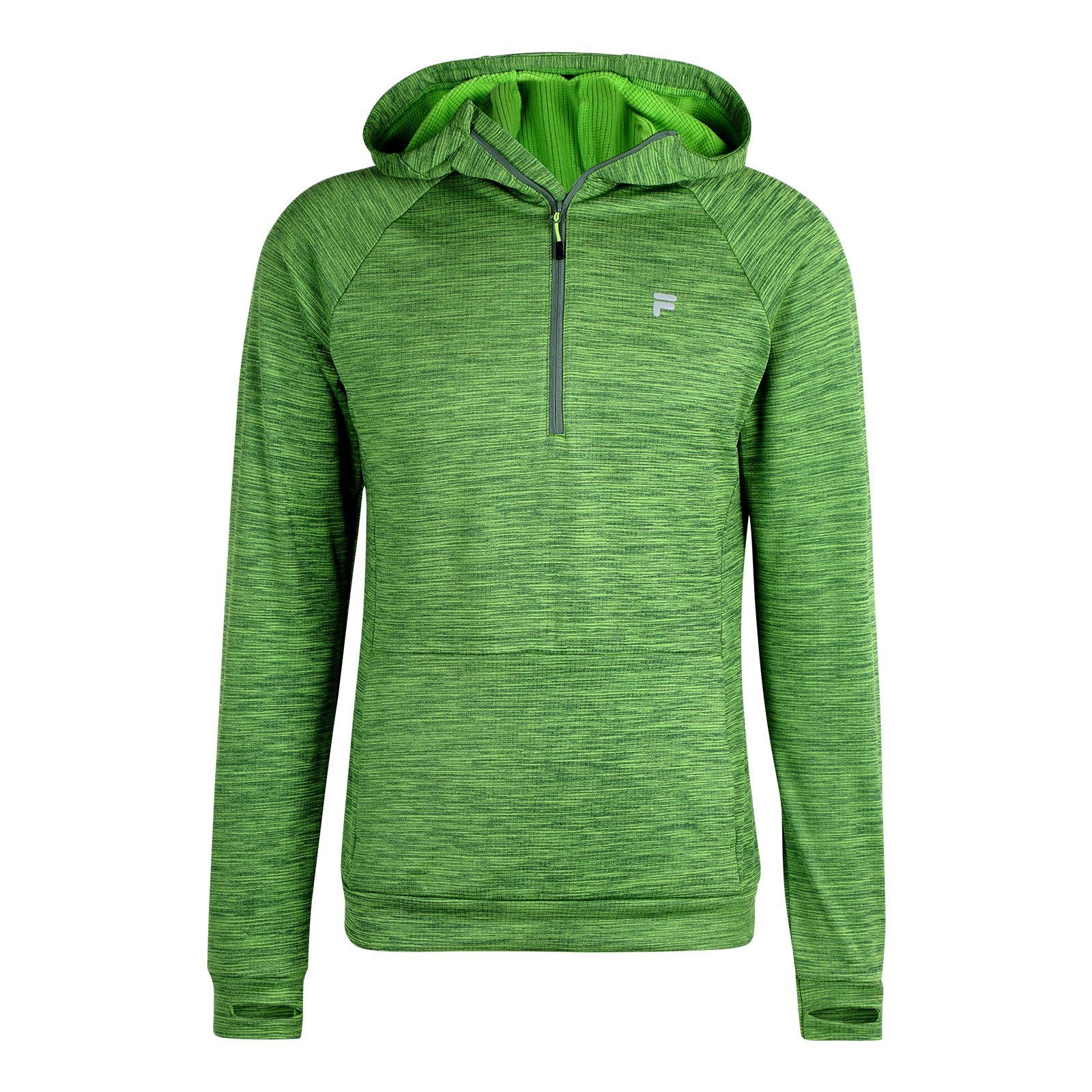 Fila Kapuzensweatshirt Rungis Half Zip Hoody mit reflektierendem FILA-Logo