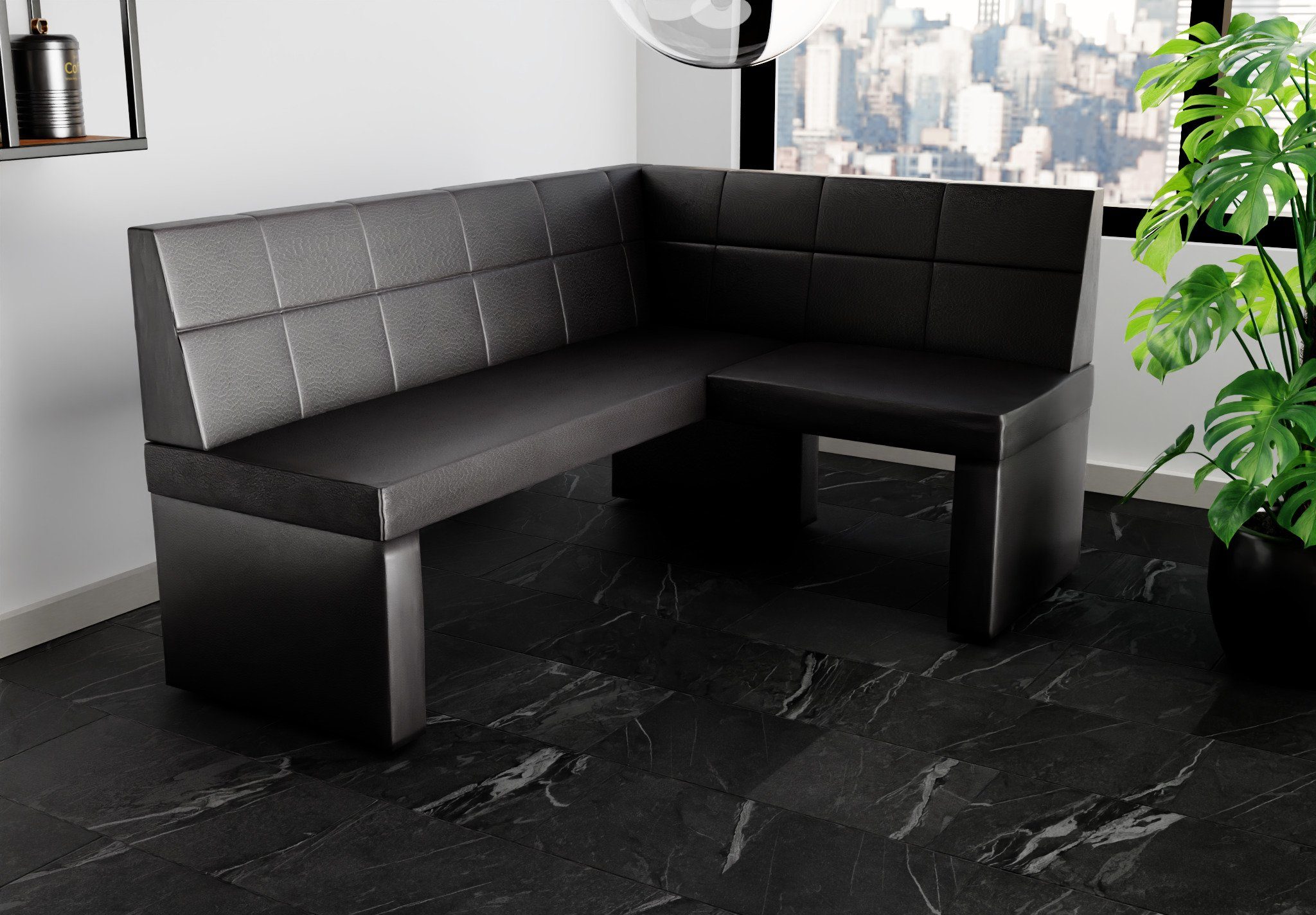 Fun Möbel Eckbank Eckbank Küchenbank Bank „BLAKE XL“ Größe 196 x142cm günstig online kaufen