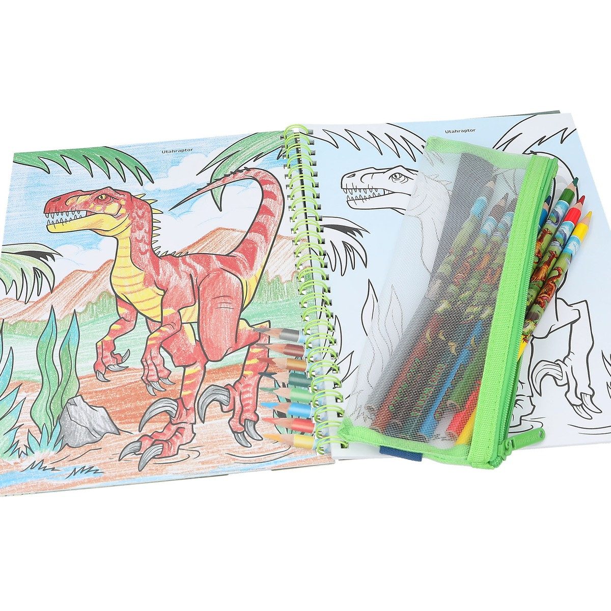 Dino World Buntstift DEPESCHE DINO World Malbuch mit Buntstiften – Bild 5 von 5