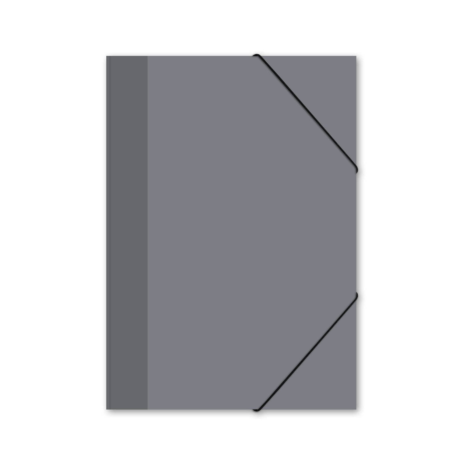 itenga Organisationsmappe itenga Gummizugmappe Sammelmappe Zeichenmappe A4 grau