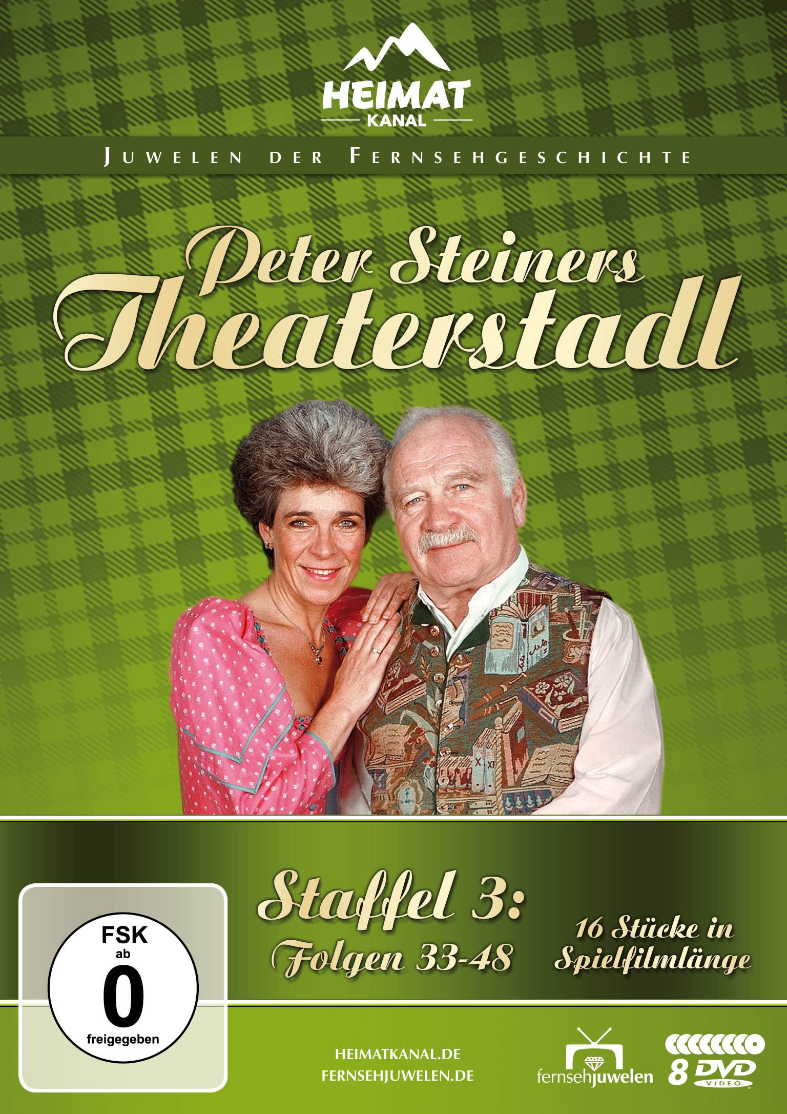 Fernsehjuwelen DVD Peter Steiners Theaterstadl - Staffel 3: Folgen 33-48 (8 DVDs), (1-St)