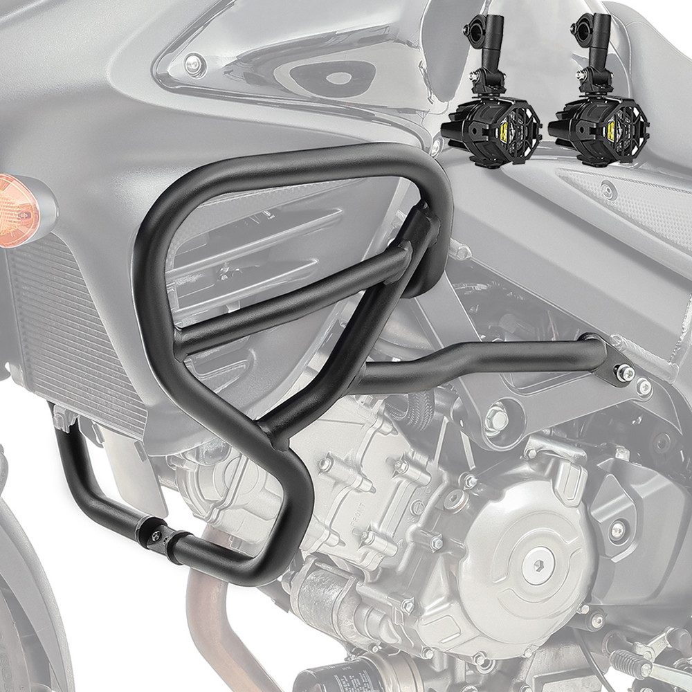 Motoguard Motor-Schutzhülle Set Sturzbügel + Scheinwerfer für Suzuki V-Strom 650 / XT 11-25 HG42