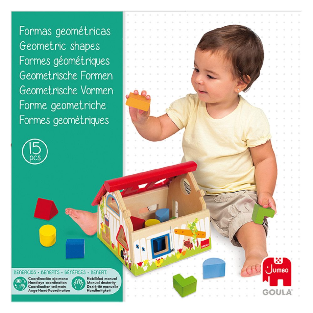 Goula Spiel Goula 55220 Geometrische Formen Farm, Babyspielzeug, Kinderspiel