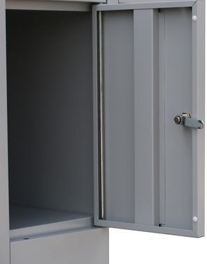 Steelboxx Fächerschrank Schließfachgarderobe rechts Garderobe 5 Fächer 180x111,5x50cm (1-St) werden