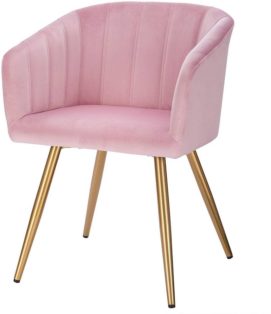 EUGAD Esszimmerstuhl »0661BY-1-DPT«, mit Rückenlehne Samt Gestell aus