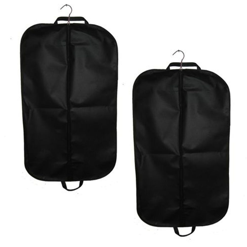 GelldG Kleidersack 2 x Kleidersack Anzug mit Tragegriff, Kleidersäcke mit Reißverschluss