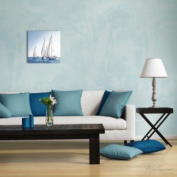 Wallario Glasbild, Segelschiff auf dem Meer, in verschiedenen Ausführungen