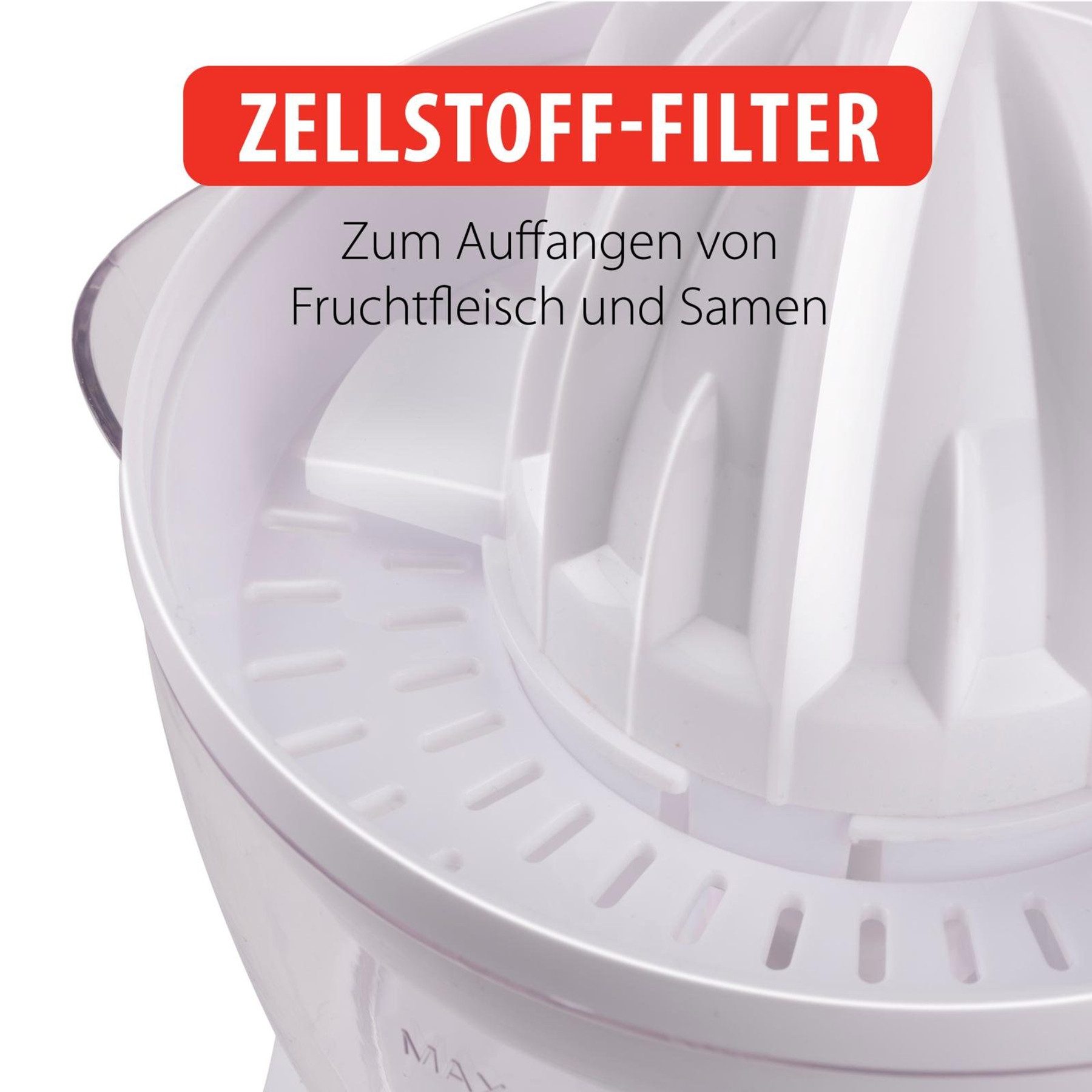 Alpina Zitruspresse ALPINA Saftpresse, 0,7 Liter, Ziruspresse, 2 Presskegel, 25 W, weiß