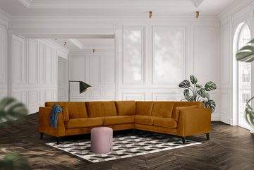 furninova Ecksofa Avignon, inklusive 2 Armlehnkissen, im skandinavischen Design