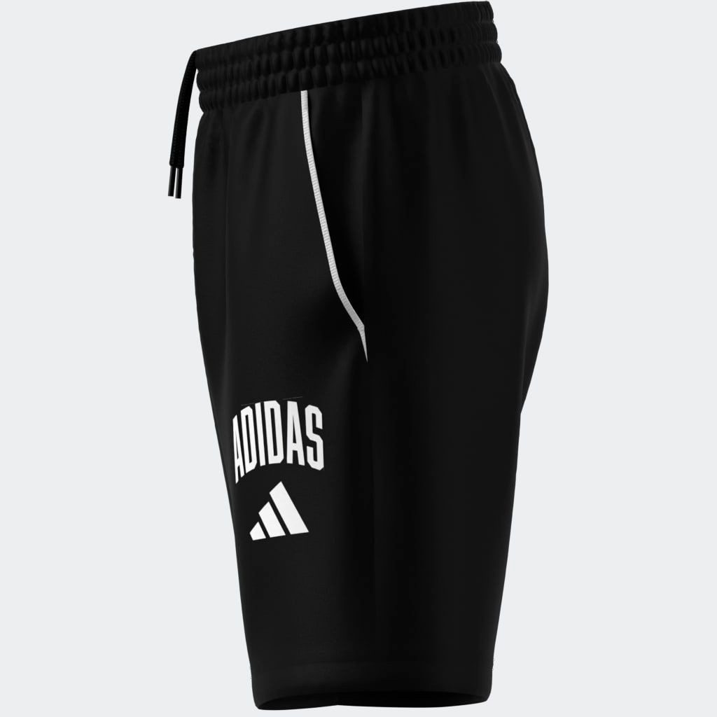 adidas Sportswear Shorts SEASONALS ESSENTIALS COLLEGIATE TYPOGRAPHY KIDS für Kinder und Teens, sportlicher Stil, aus Baumwolle und Polyester