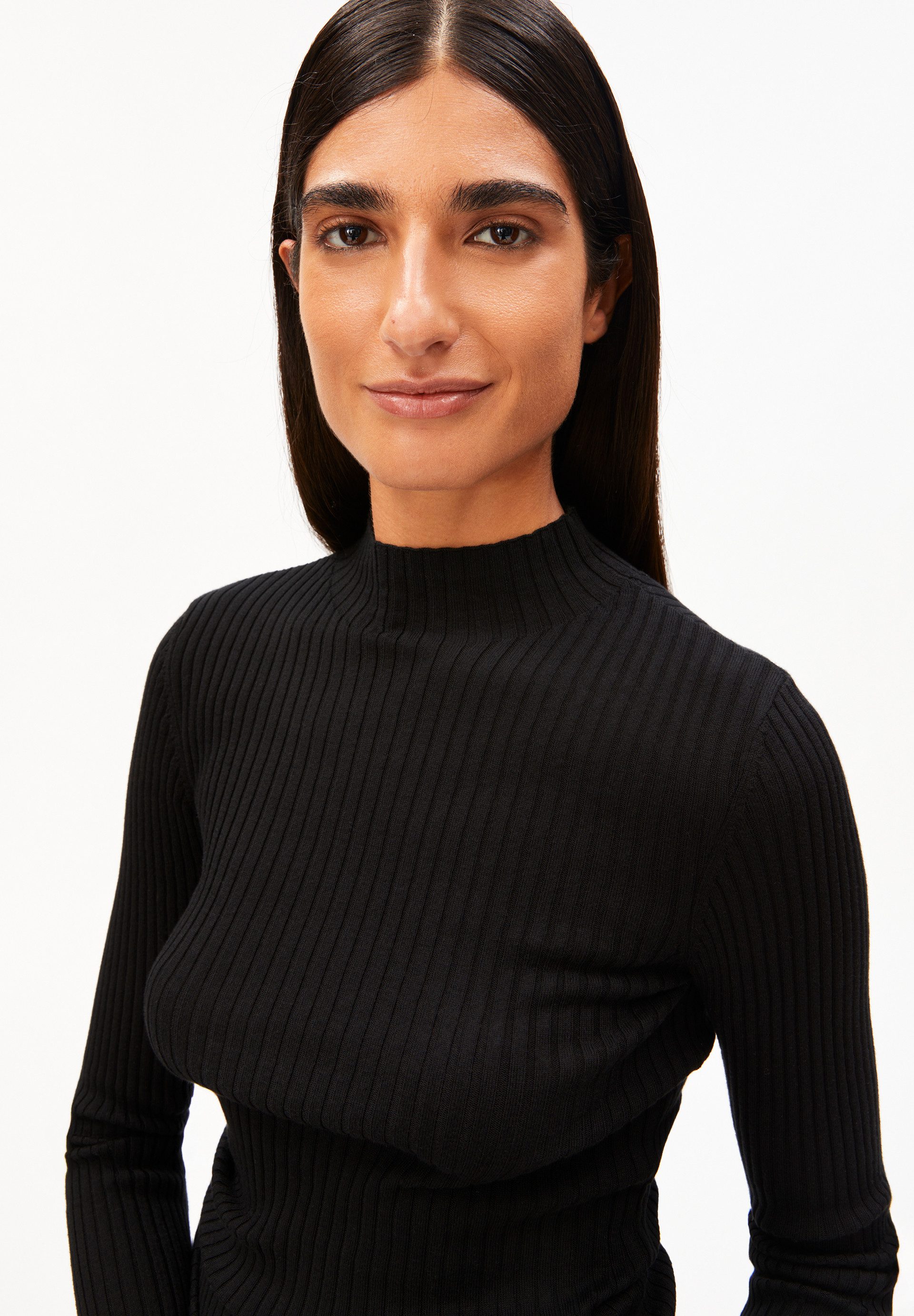 Armedangels Strickpullover ALAANIA Pullover Slim Fit aus Bio-Baumwolle Fitted