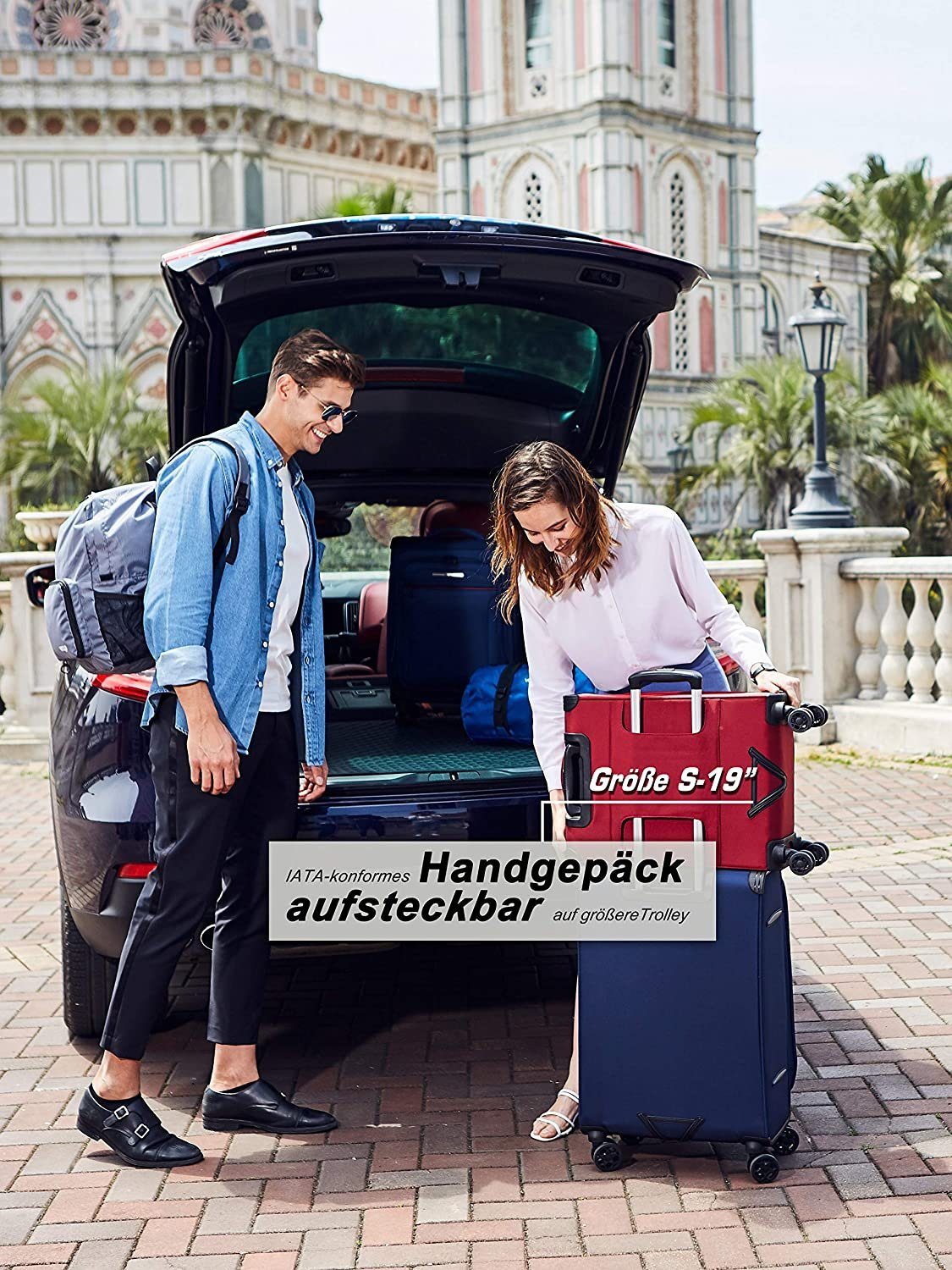 Verage Weichgepäck-Trolley Toledo Reisekoffer, S/M/L, 4 Rollen, Weichschale günstig online kaufen