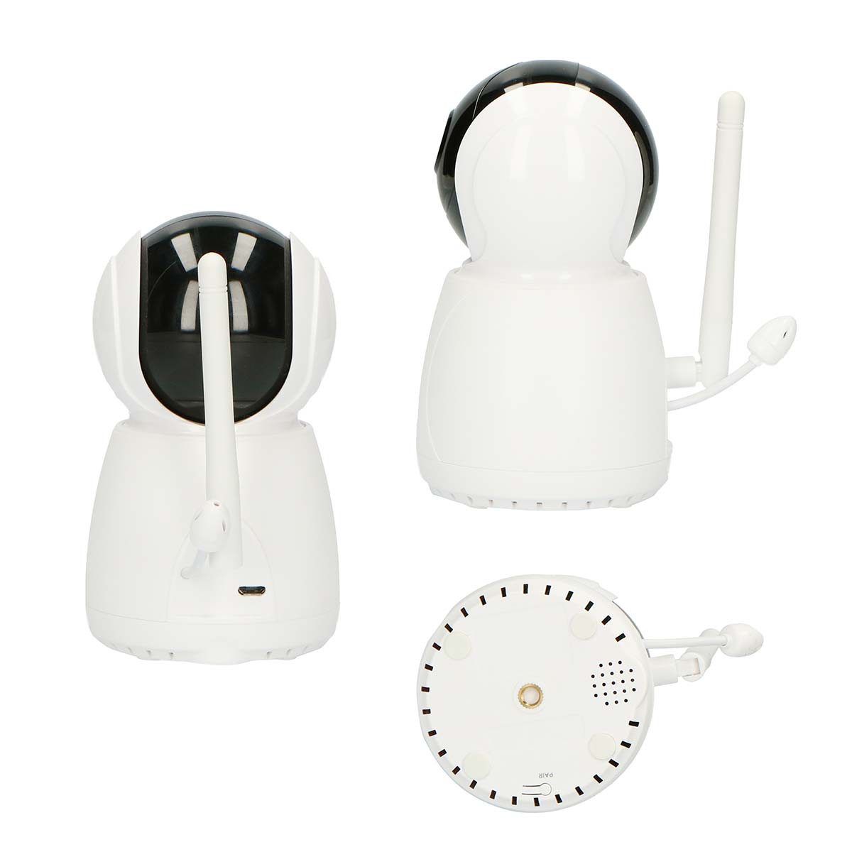 Alecto Video-Babyphone DVM-275C, 1-tlg., Zusatzkamera, Nachtsicht, Gegensprechfunktion für Babyphone-Systeme