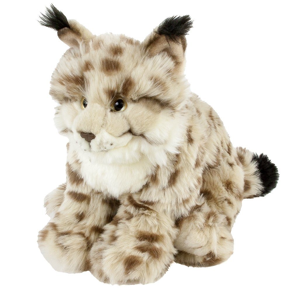 Teddys Rothenburg Kuscheltier Luchs blond-schwarz 27 cm sitzend Plüschluchs