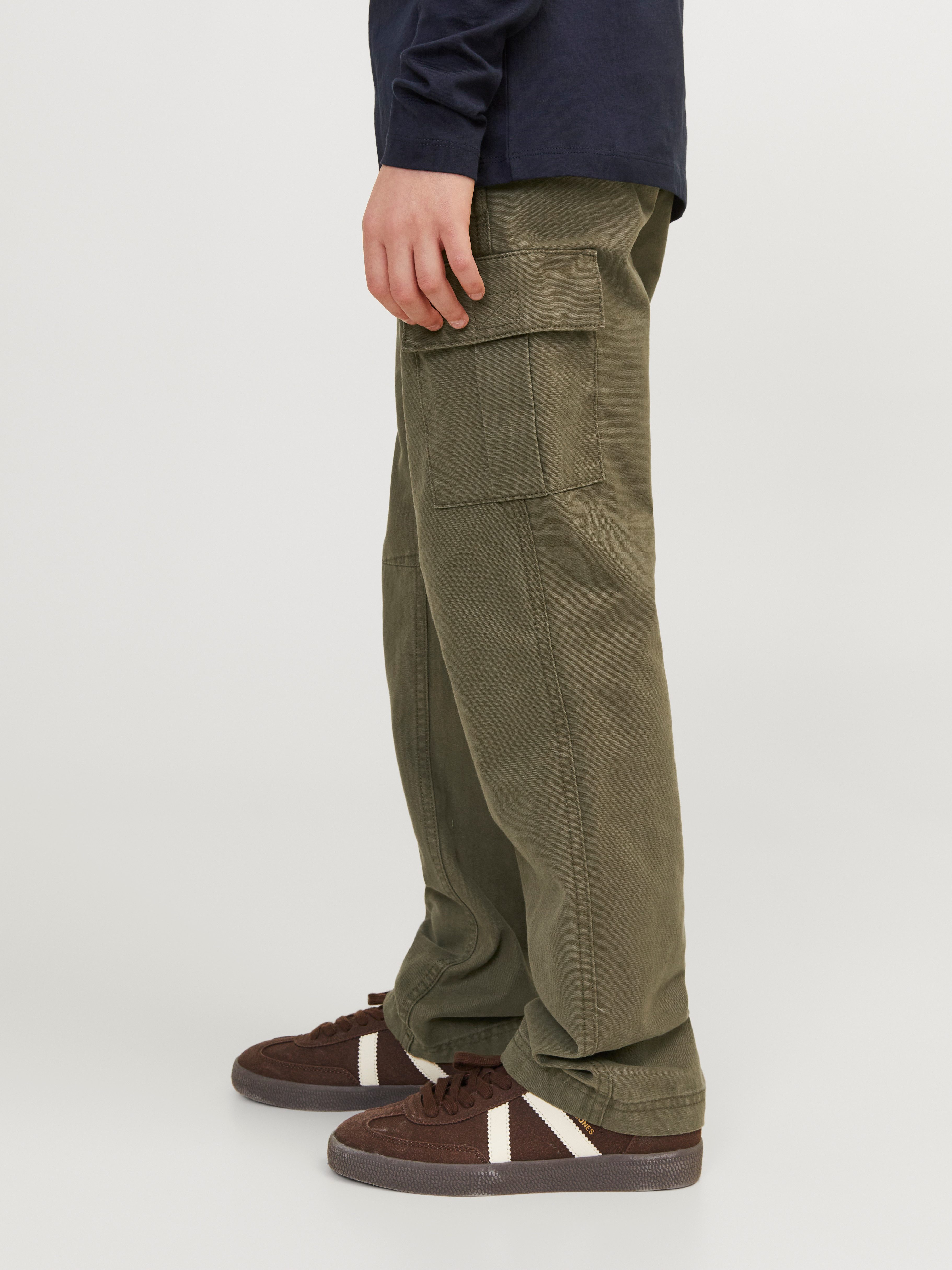 Jack & Jones Junior Cargohose JPSTKANE praktisch, pflegeleicht, lässig unifarben, modisch, relaxed fit, Web