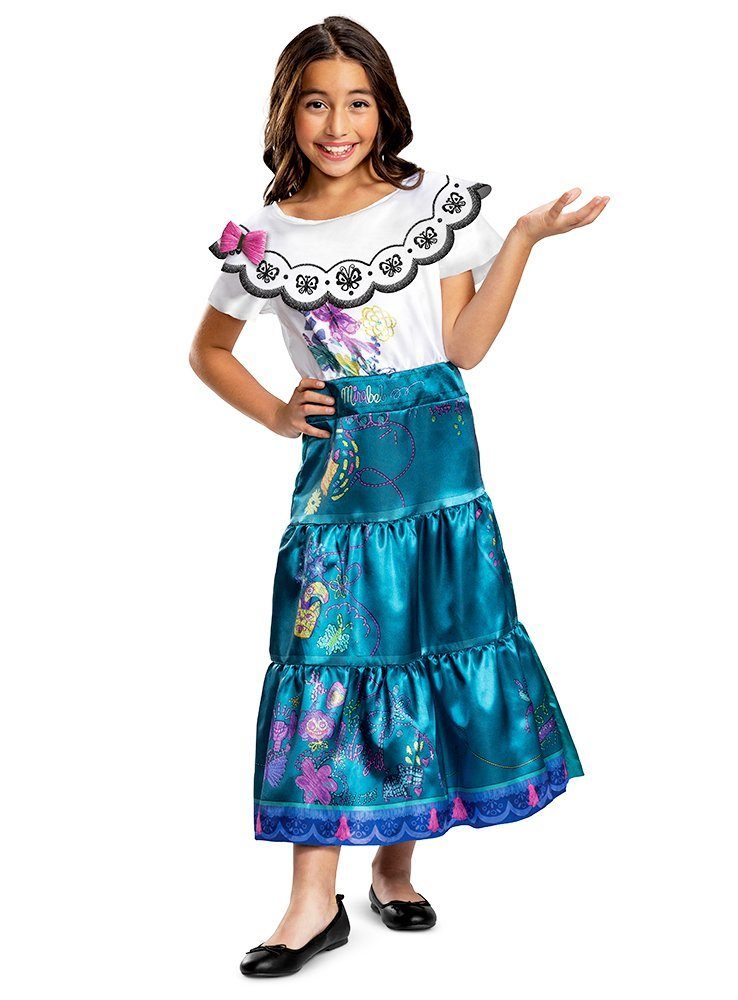 Metamorph Prinzessin-Kostüm Disney's Encanto - Mirabel Kostüm für Kinder, Fantasievolles Kleid der Hauptfigur aus dem zauberhaften Film 'Encanto