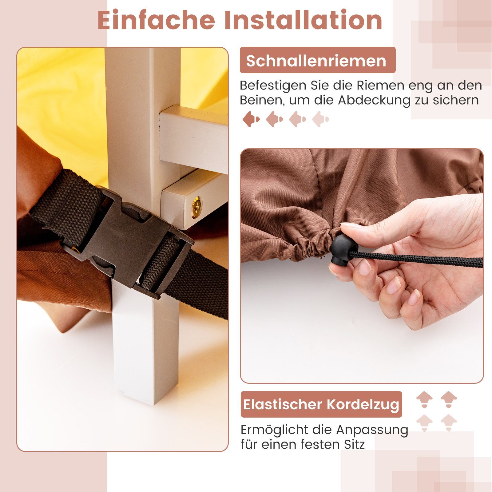 COSTWAY Gartenmöbel-Schutzhülle Gartenmöbel Abdeckung, wasserdicht günstig online kaufen