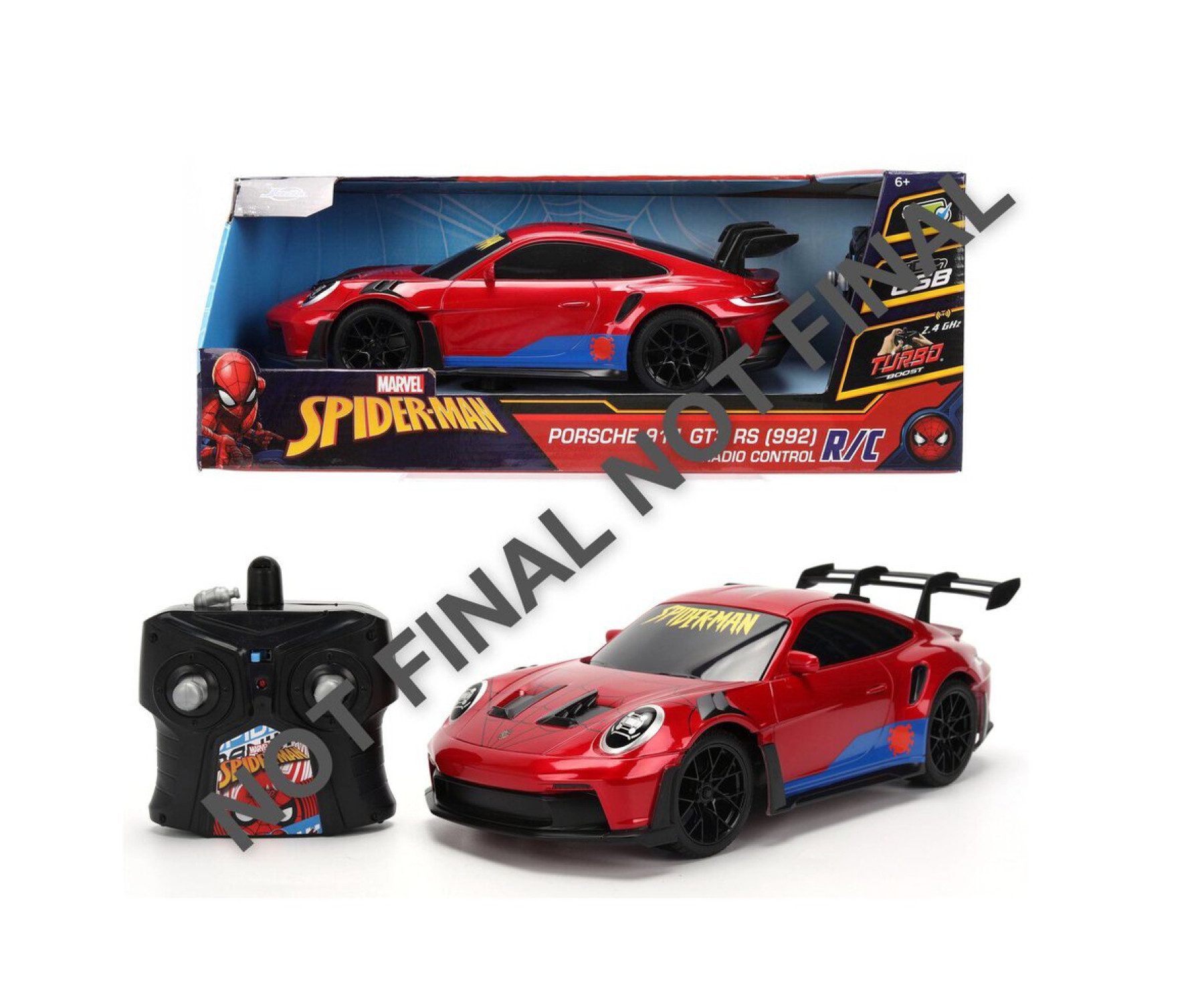 JADA RC-Auto RC Marvel Spider-Man Porsche 911 1:16