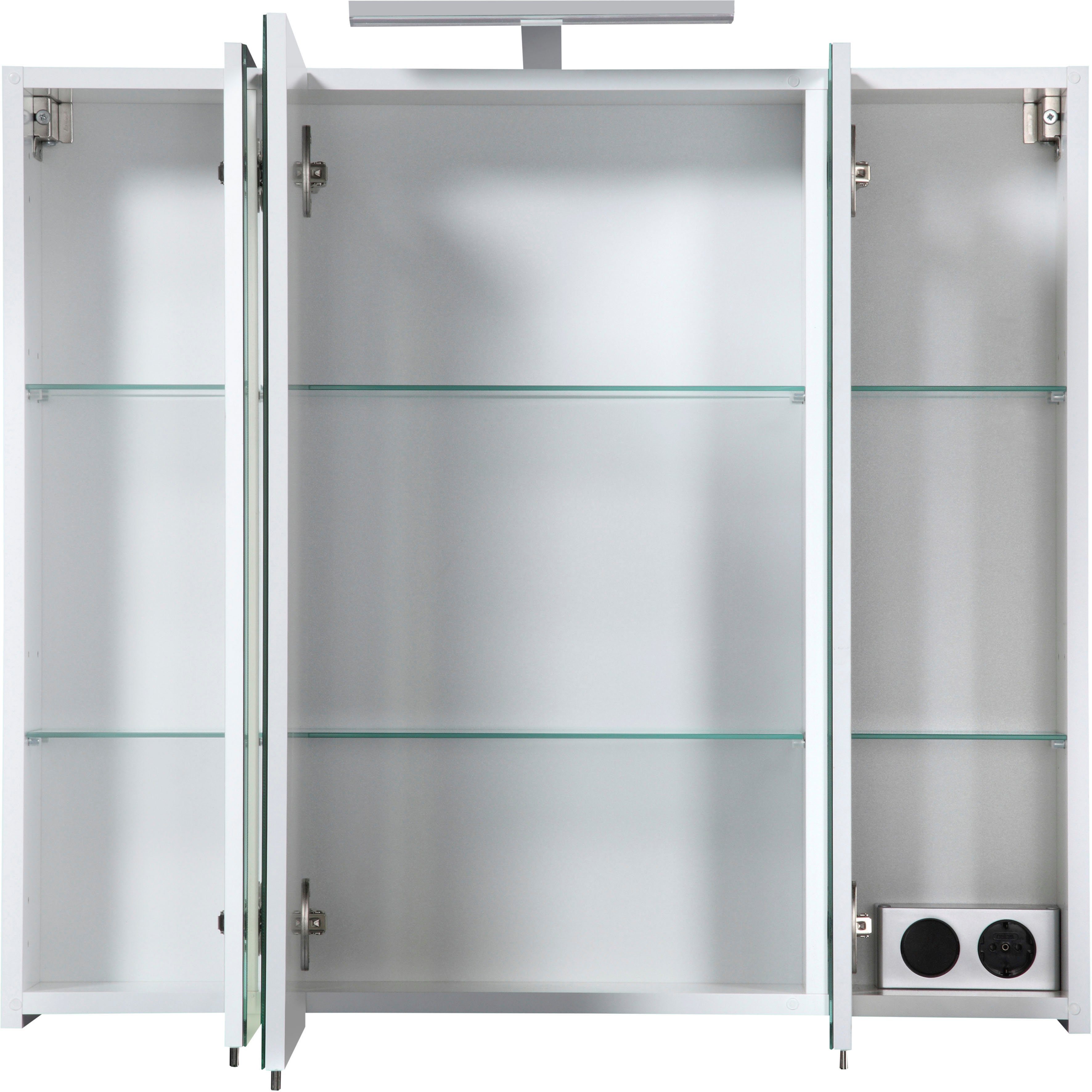 welltime Spiegelschrank Torino, Spiegelschrank, Made in Germany, B: 80 cm Solide Verarbeitung - Dieses Produkt ist in Deutschland gefertigt