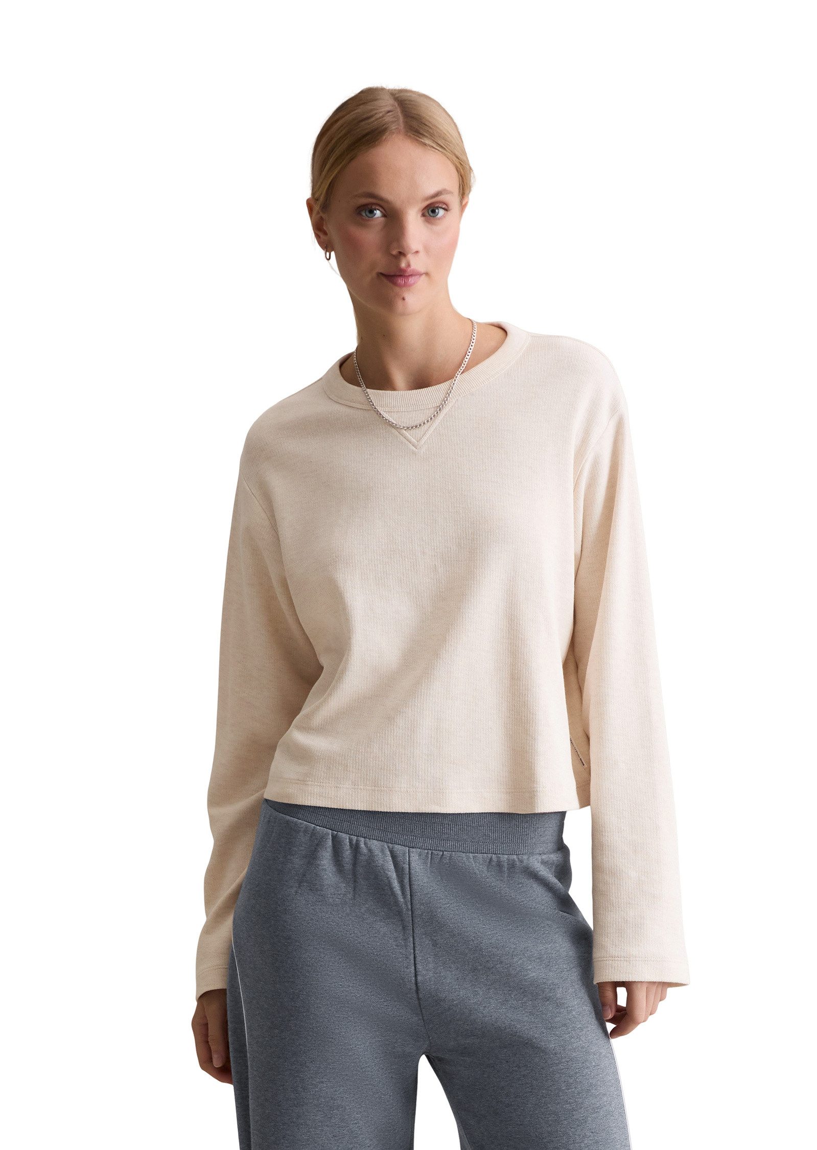 Marc O'Polo DENIM Langarmshirt aus Heavy Jersey