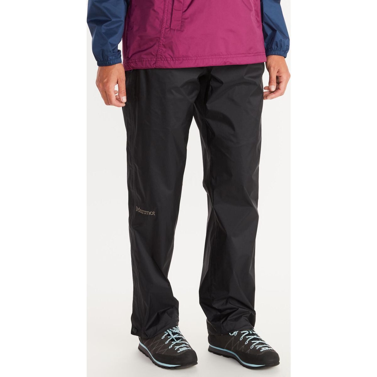 Marmot Outdoorhose Wm's Precip Eco Full Zip Pant Umweltfreundliche, wasserdichte Damen-Regenhose mit durchgehendem
