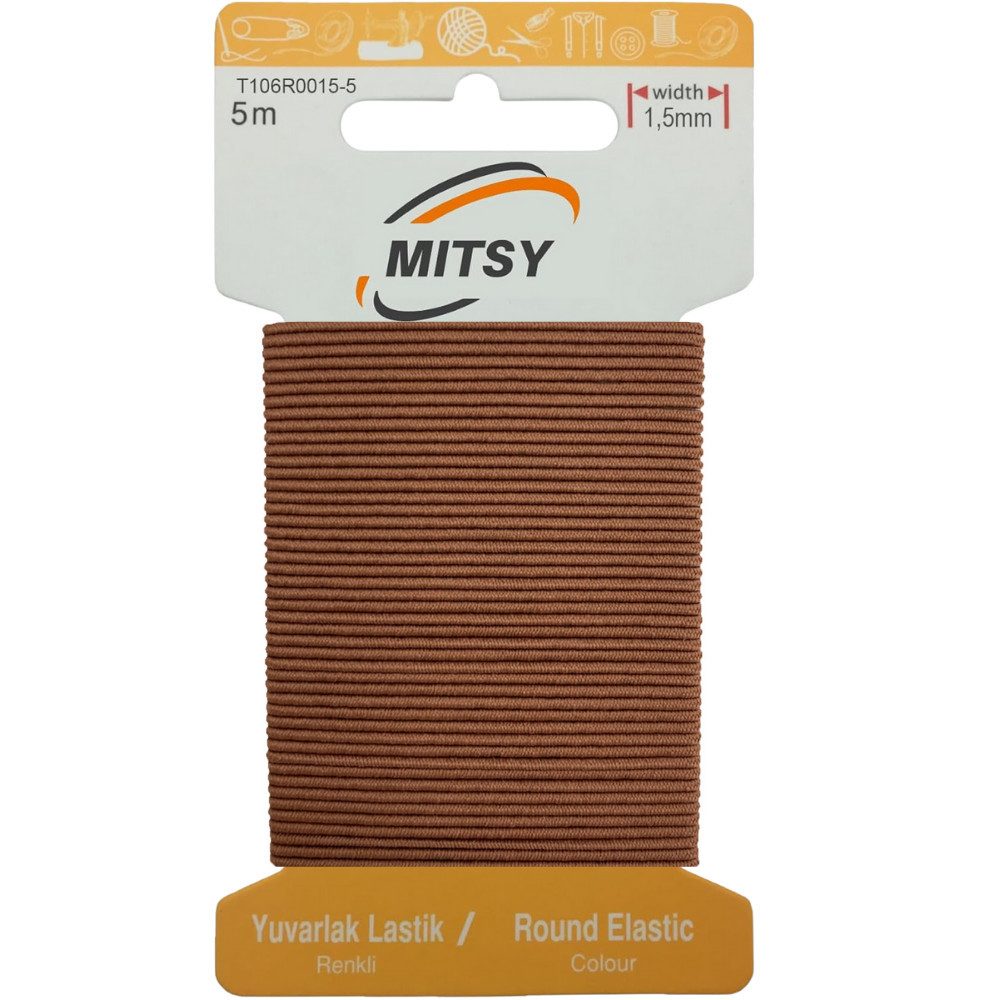 MITSY Резинки elastisches Gummiband 1,5/3/5/6/8/10/20/30 mm 5/10/25/100 m Gummilitze, Reißfest, stark für Kleidung & DIY, ISO 9001/14001/OHSAS zertifiziert