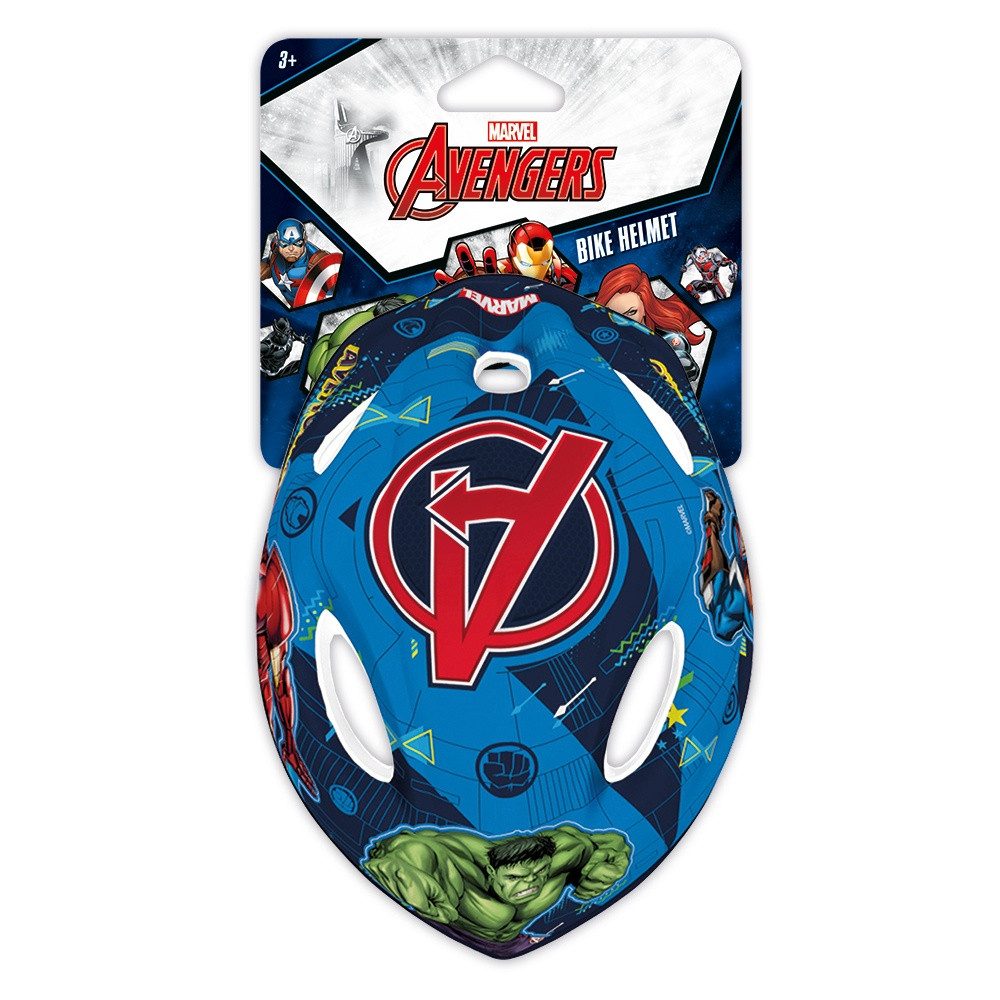 Seven Polska Kinderfahrradhelm Marvel Superhelden "Avengers", verstellbar, 52-56cm, ab ca. 6 Jahre