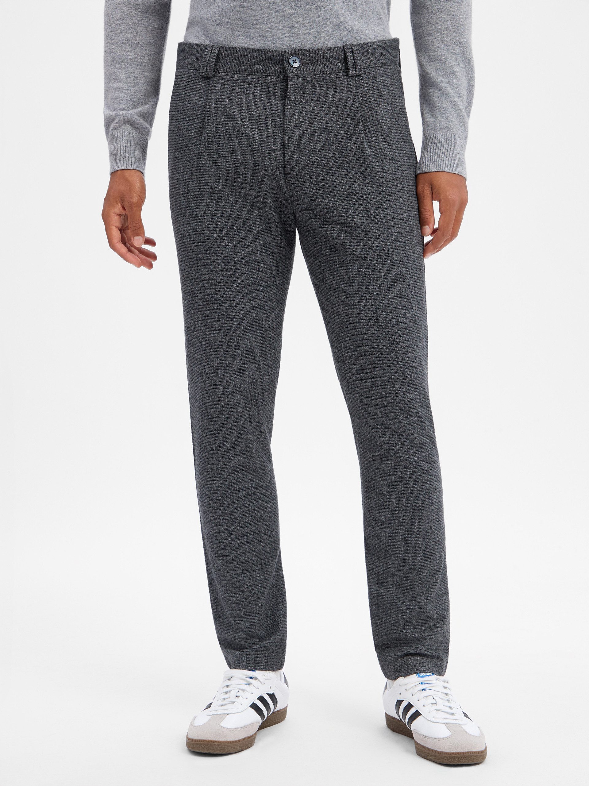 Finshley & Harding Bundfaltenhose Todd
