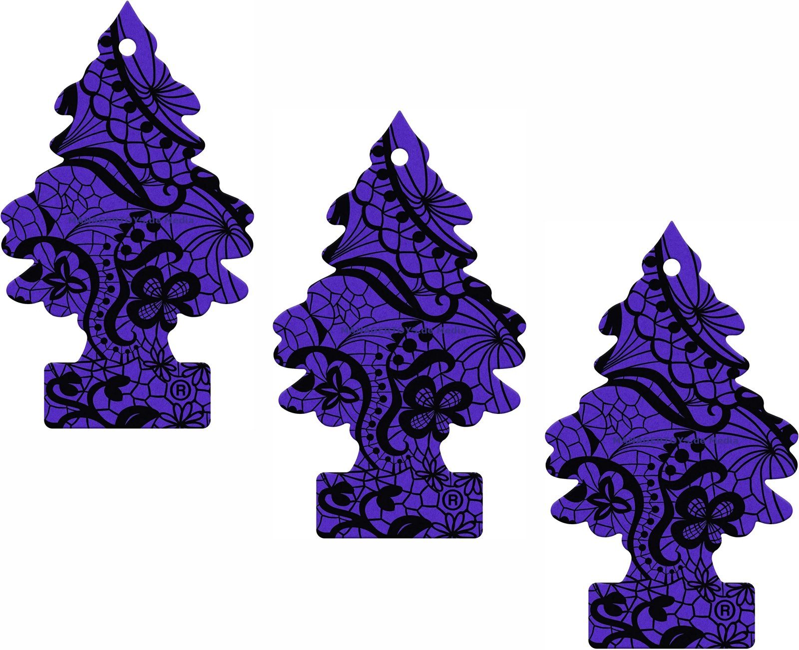 Kunstbaum 3er Midnight Chic Wunderbaum Ladies Parfum 3 Set Duftbäumchen, Wu günstig online kaufen