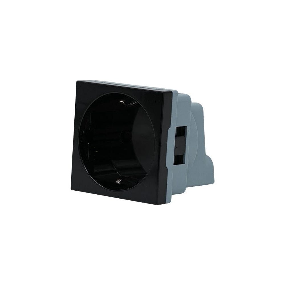 Shelly _Wall_Display_Stand_Socket_b Steckdose für Wall Display Stand schwarz Steckdosenleiste