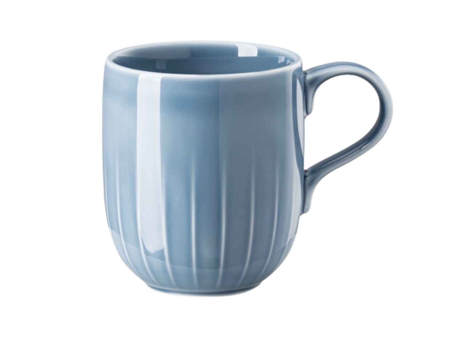 Rosenthal Becher Joyn Denim Blue Becher mit Henkel 0,42 l, Porzellan, Tassen