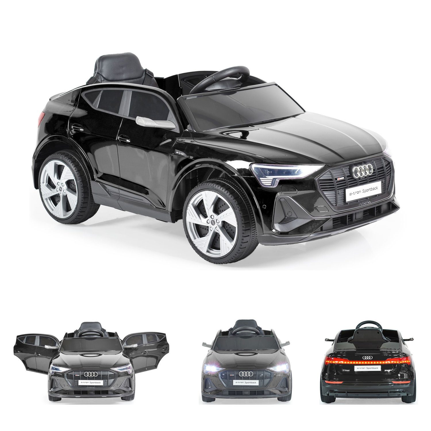 ES-Toys Elektro-Kinderauto Kinder Elektroauto Mercedes GLC, Belastbarkeit  40 kg, pink, Kunstledersitz, EVA-Reifen