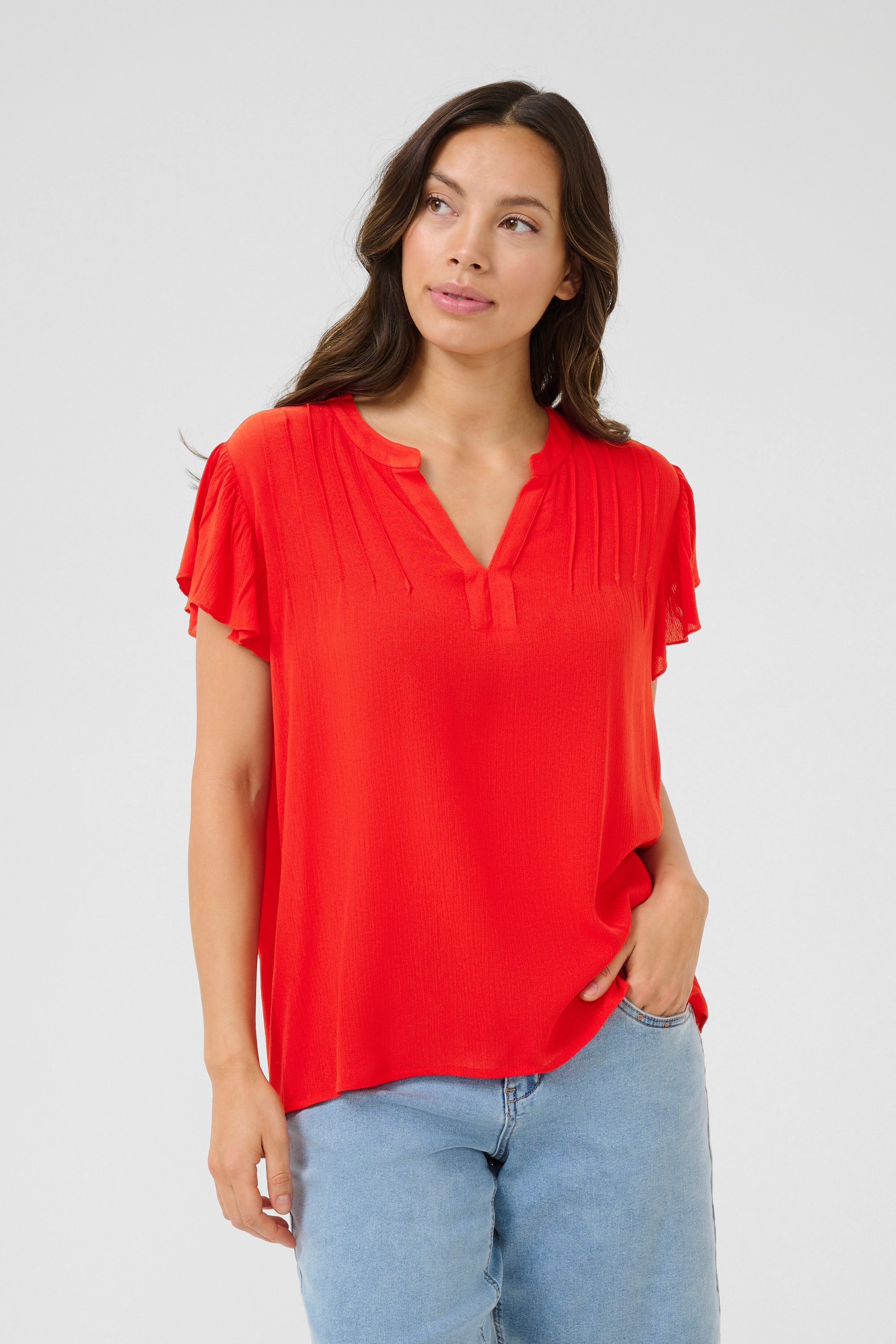 Kurzarmbluse Kurzarm-Bluse CRAllie
