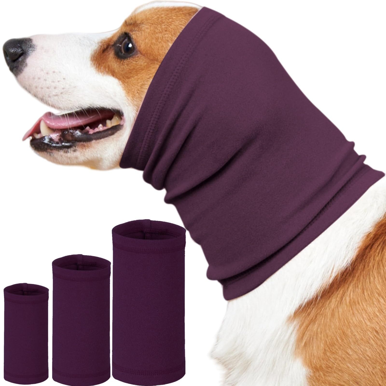 Ledander Hundekostüm Beruhigende Ohrenschützer für Hunde - Lärmschutz, Stirnband zur, Angstlinderung, Geräuschunterdrückung für Feuerwerk,Fellpflegehilfe