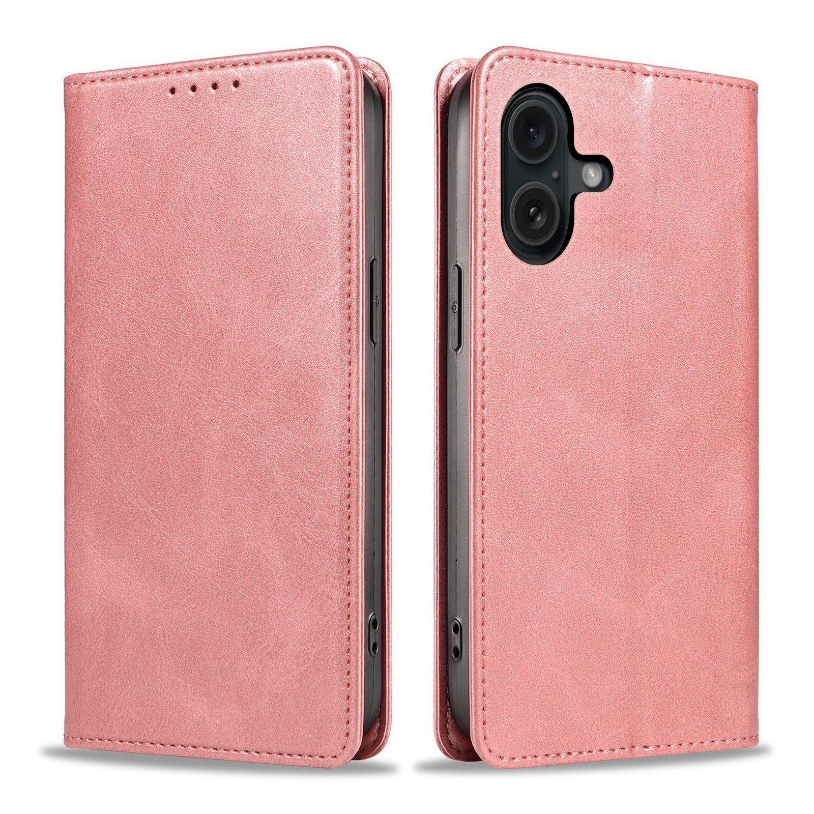 Tec-Expert Handyhülle Tasche Hülle für Apple iPhone 16 6.1 Zoll, 6.1", Cover Klapphülle Case mit Kartenfach Fliphülle aufstellbar