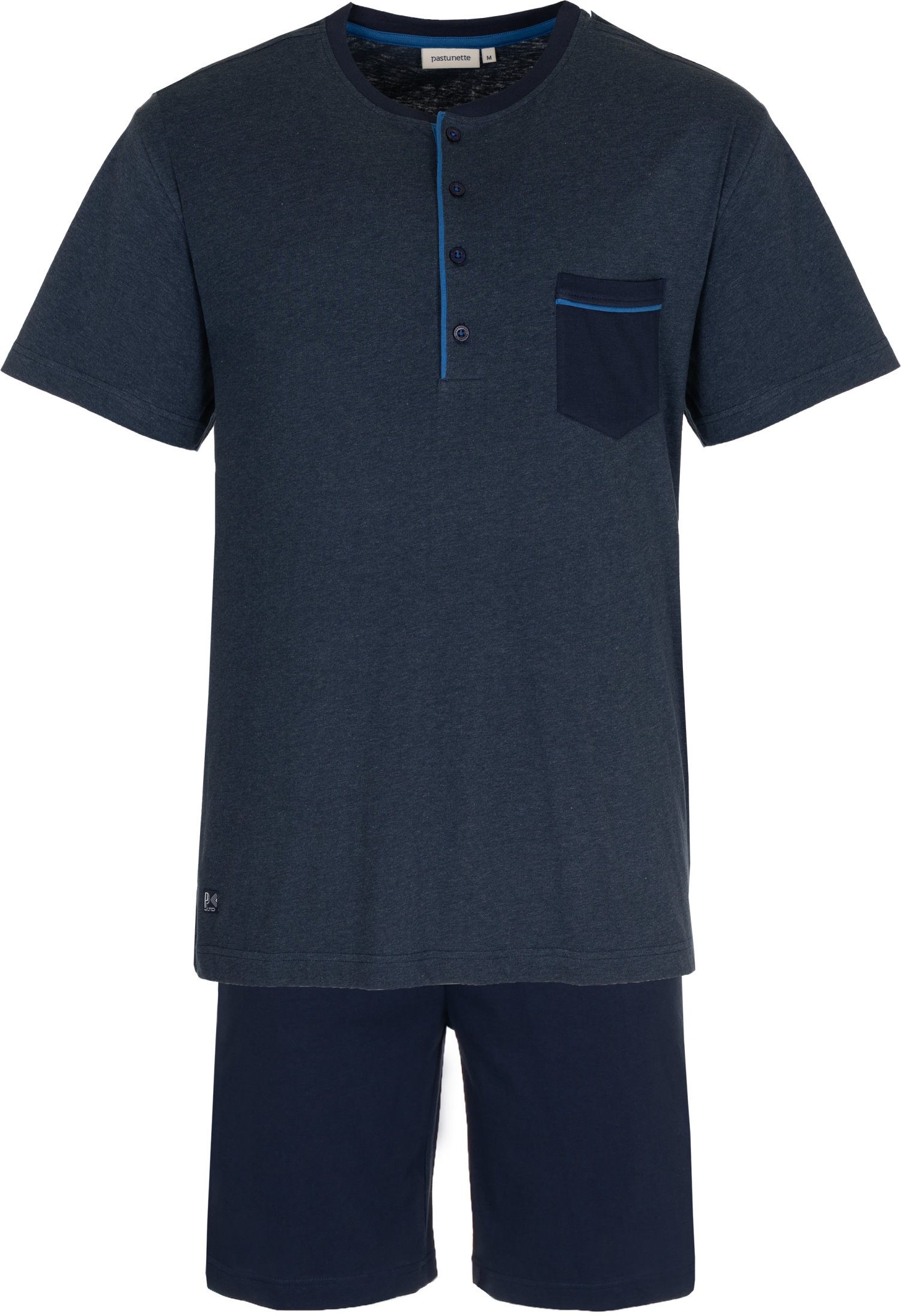 Pastunette Shorty Herren Schlafanzug kurz Klassisch (2 tlg) Baumwolle