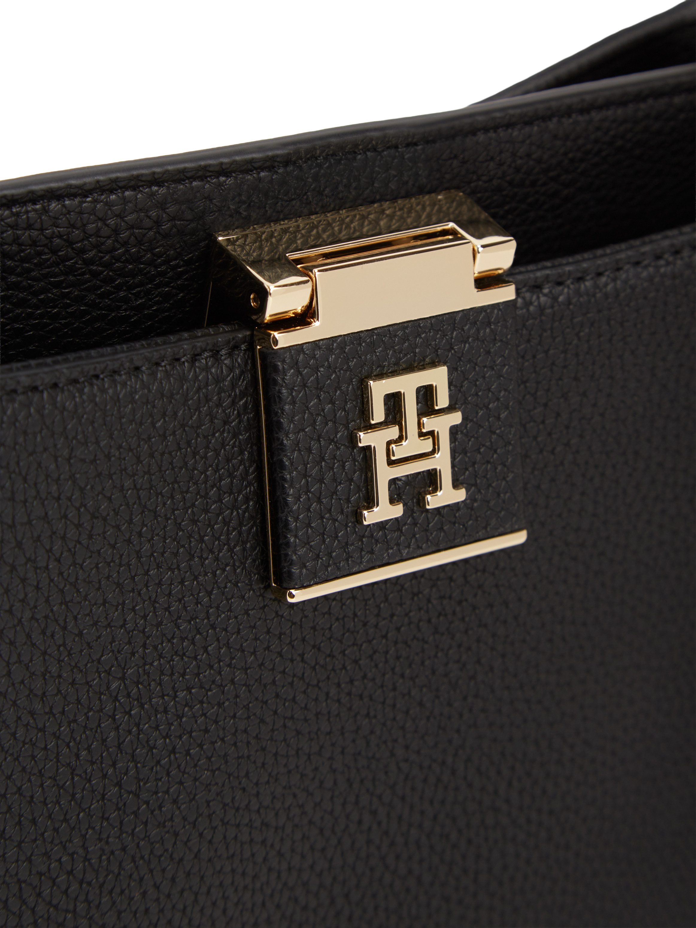 Tommy Hilfiger Henkeltasche TH HER TOTE, Damen Schultertasche, Henkeltasche mit TH-Logo – Bild 5 von 5