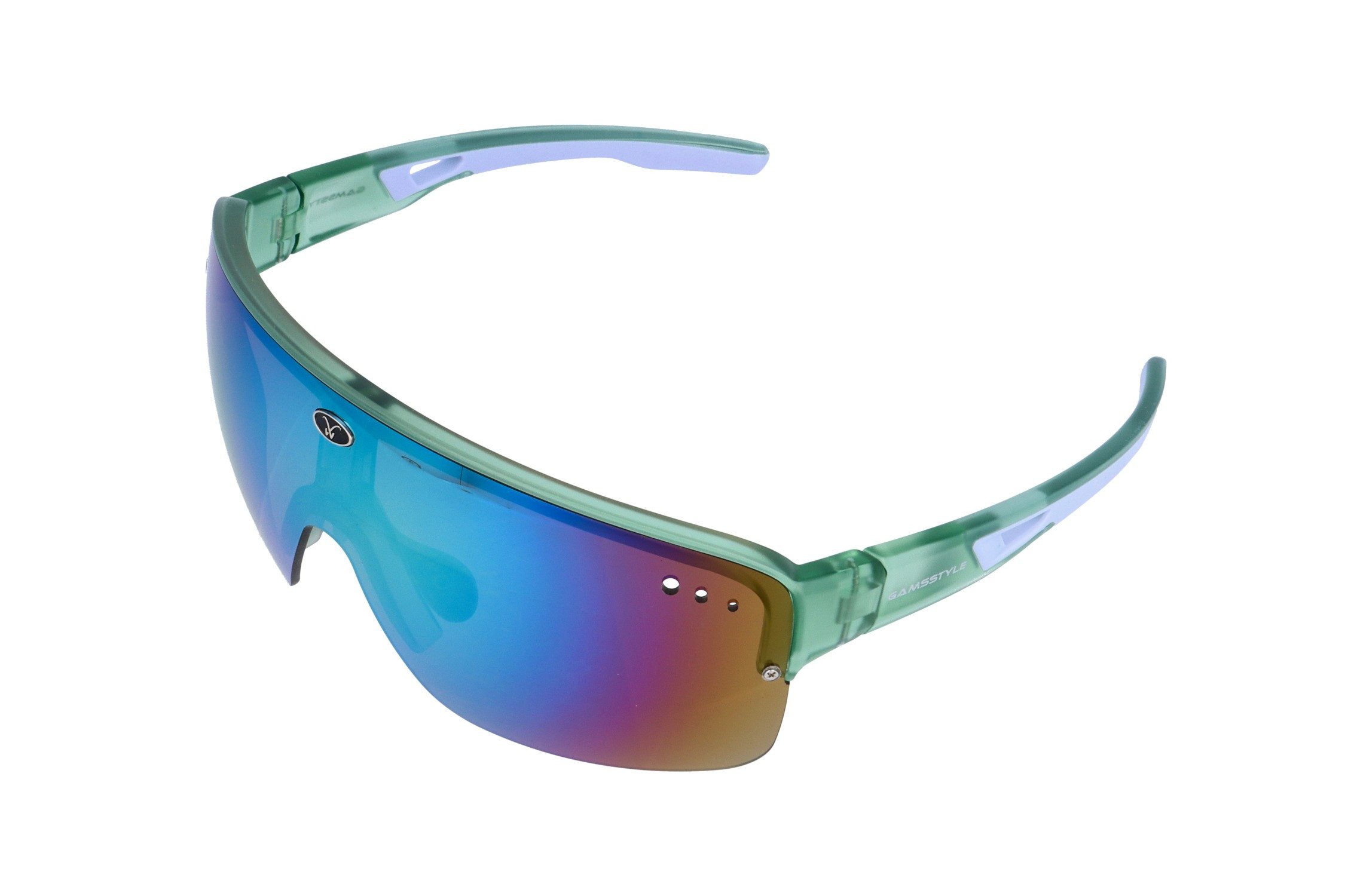 Gamswild Sonnenbrille UV400 Sonnenbrille Skibrille Fahrradbrille große Scheibe WS0038 Sportbrille TR90 rosa, blau, grün