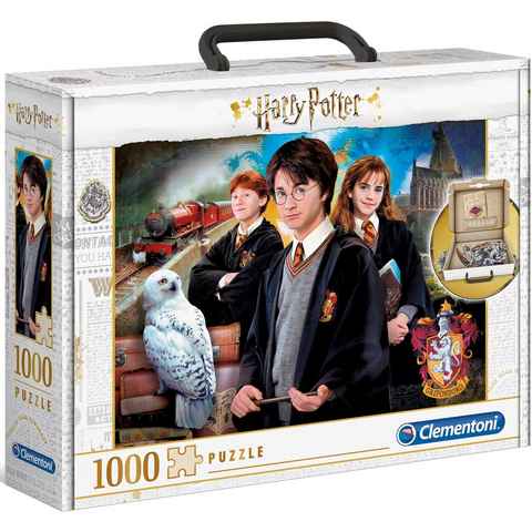 Clementoni® Puzzle Harry Potter, Brief Case, 1000 Puzzleteile, im praktischen Koffer; Made in Europe, FSC® - schützt Wald - weltweit