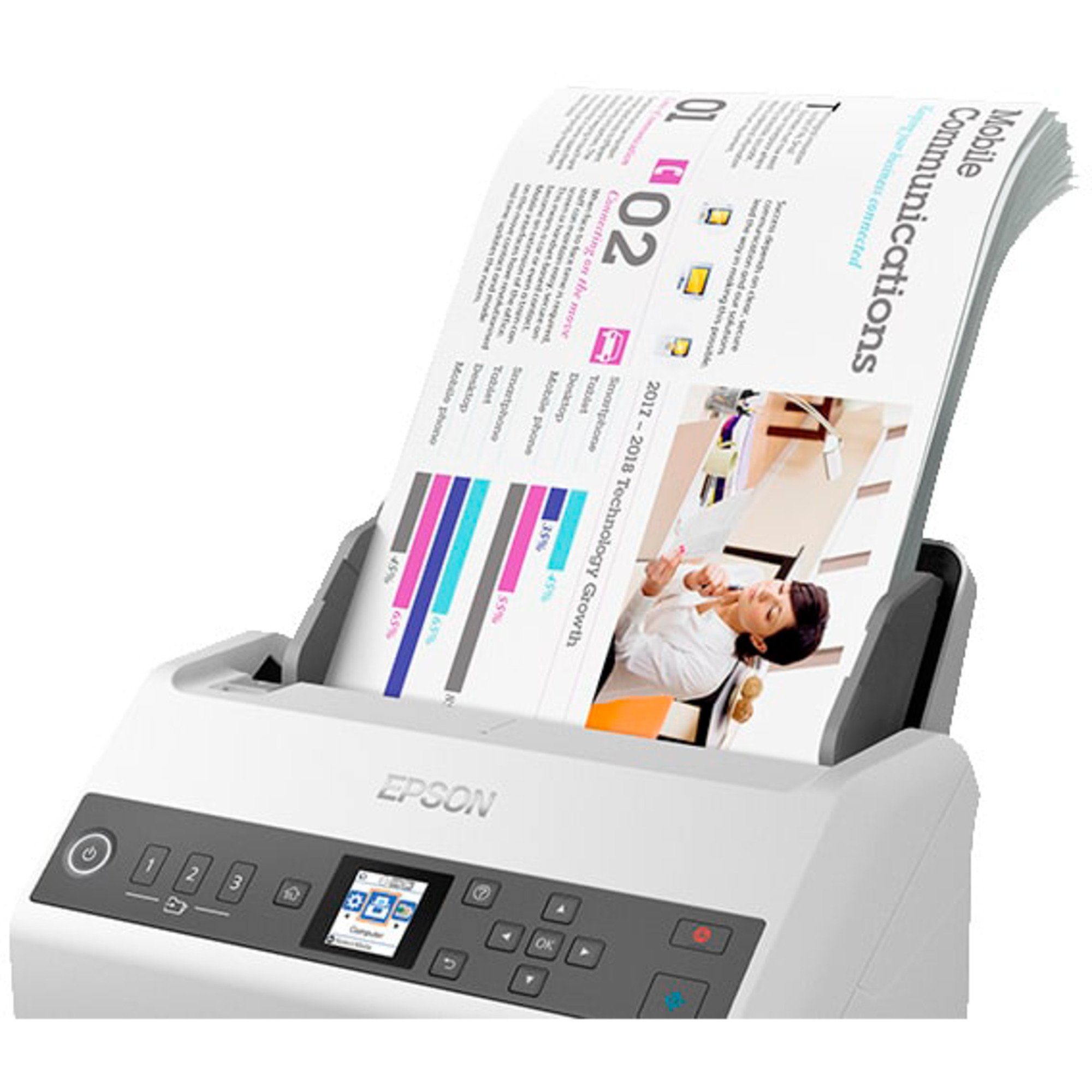 Epson Epson Workforce DS-730N, Einzugsscanner, (USB, Scanner