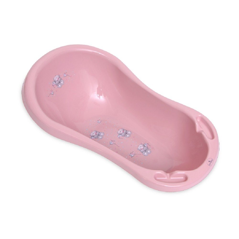 84 ergonomische Babybadewanne Babybadewanne ab rosa cm Form, Ablagefächern, Geburt Lorelli