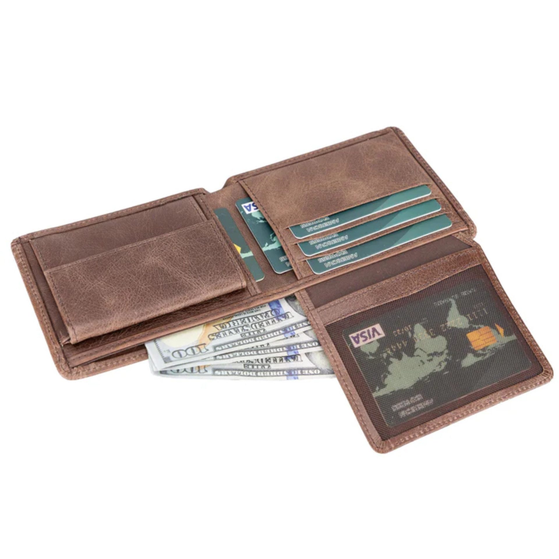 Renna Leather Brieftasche Geldbörse Münzfach Geldscheinfach